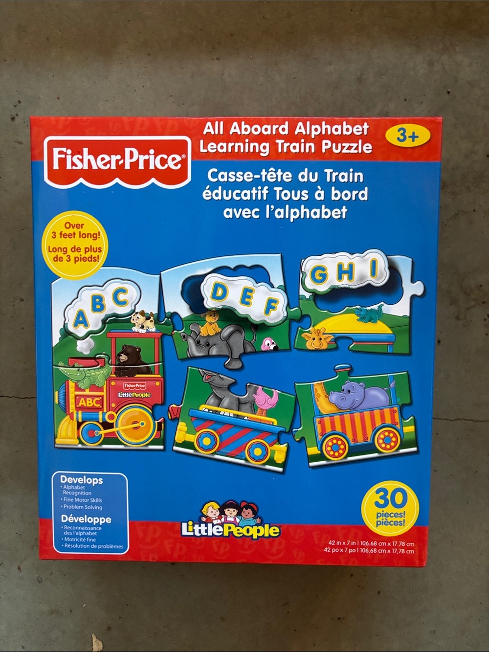 Fisher-Price Little People Alphabet Train Puzzle - Blue, Red, Yellow, Green